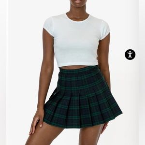 Los Angeles Apparel - Plaid Tennis Skirt in Nadine